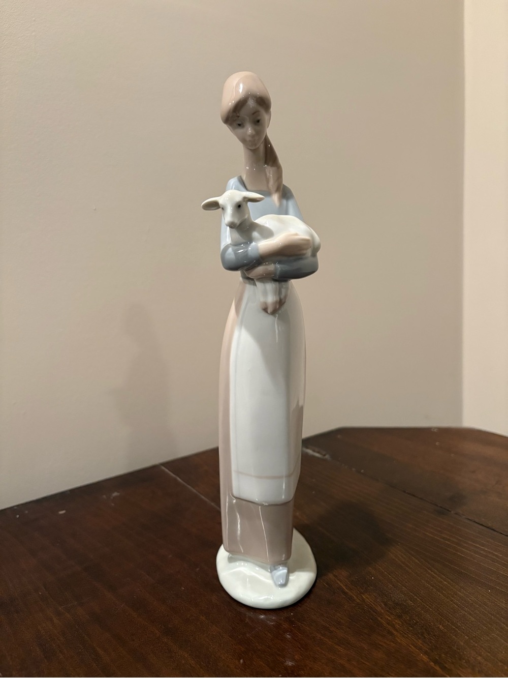 Vintage 1970s Lladró "Girl with Lamb" Porcelain Figurine #4505